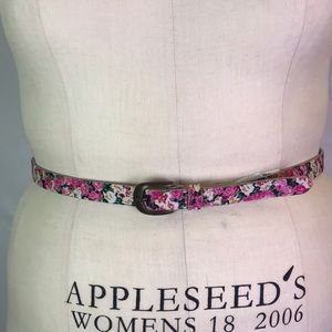 pieces Accessories - pieces pink floral belt EU 95 pieces Accessories - pieces pink floral belt EU 95